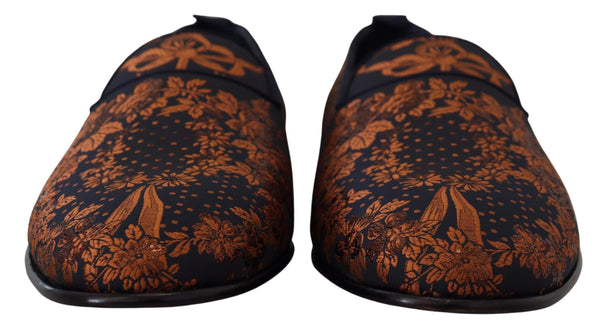 Κομψό floral slip-on loafers