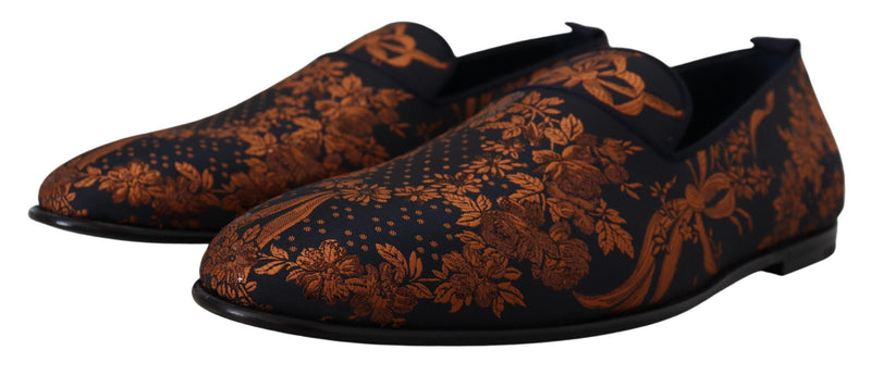 Κομψό floral slip-on loafers