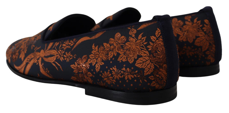 Κομψό floral slip-on loafers