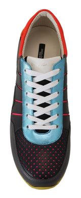 Multicolor-Leder-Blend-Top-Sneaker