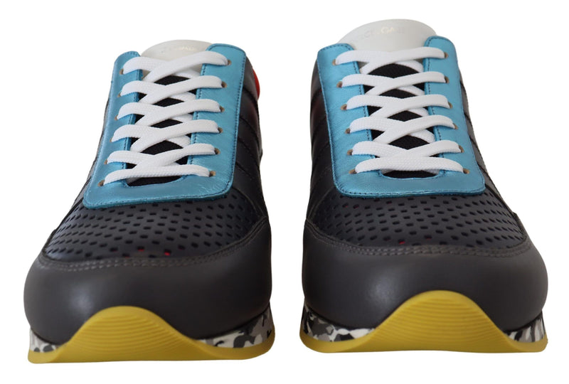 Sneaker a basso contenuto di cuoio multicolore