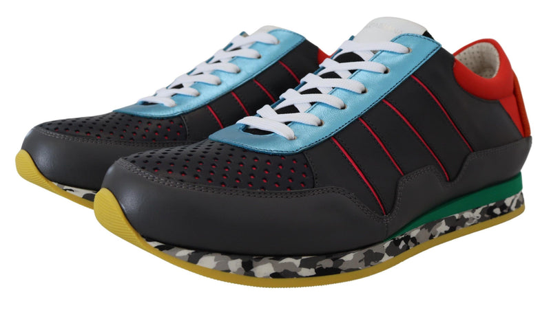 Multicolor-Leder-Blend-Top-Sneaker