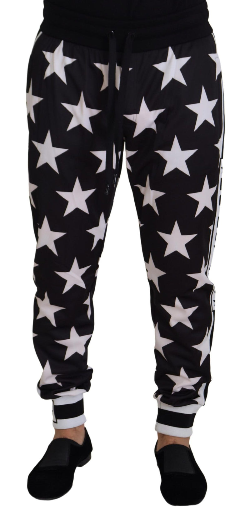 Star Print casual sweatpants με λεπτομέρειες λογότυπου