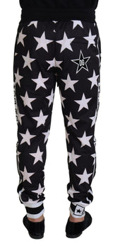 Star Print casual sweatpants με λεπτομέρειες λογότυπου