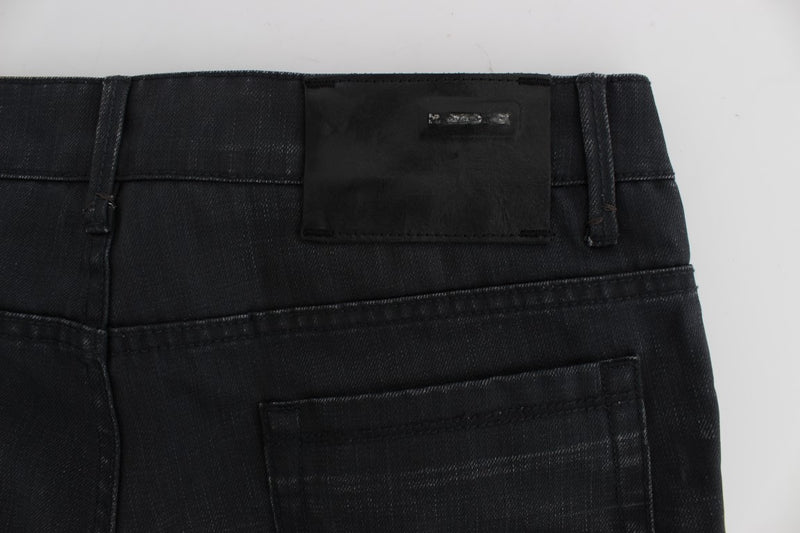 Κομψό γκρι Slim Fit Italian Mens Jeans