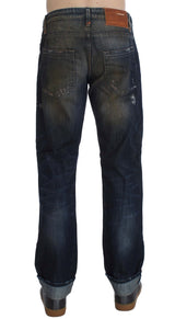 Elegante gerade fit Männer -Denim -Jeans