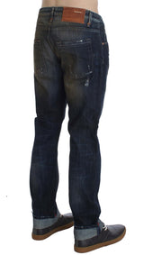 Elegante gerade fit Männer -Denim -Jeans