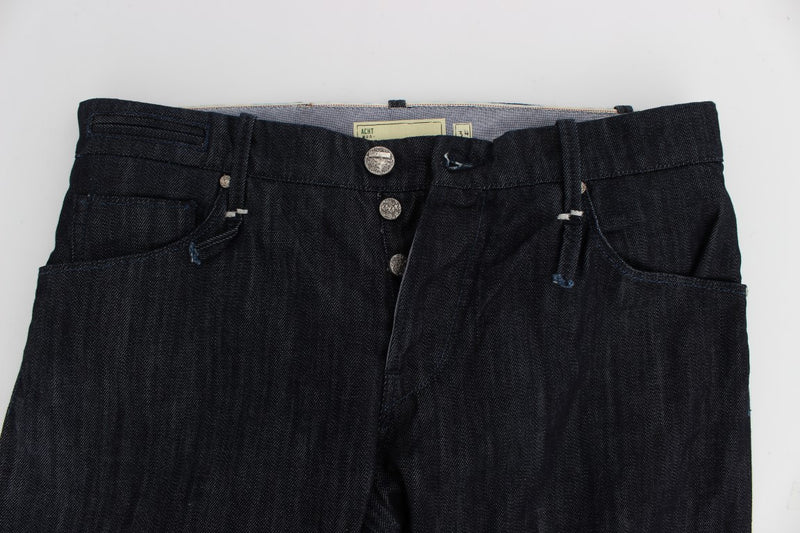 Elegantes jeans blue para hombre en forma recta