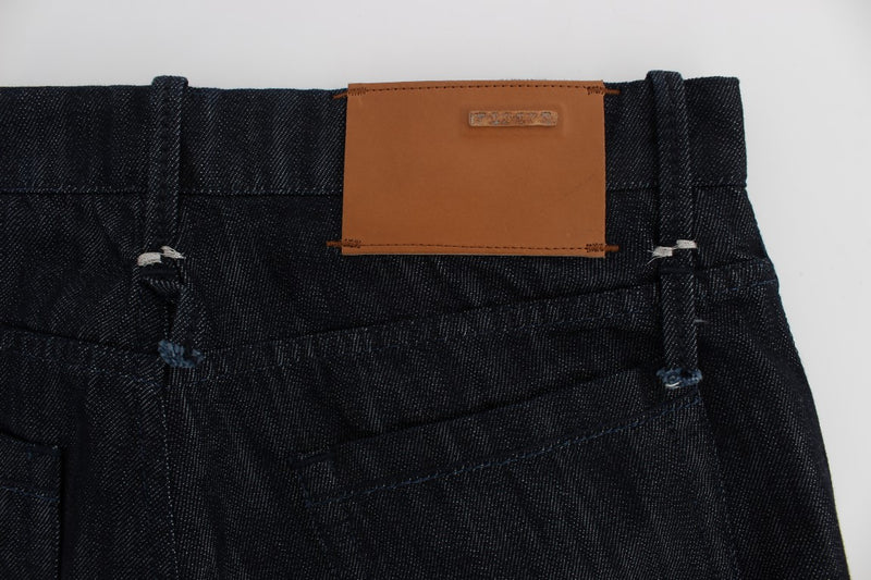 Κομψό ευθεία Fit Blue Mens Jeans