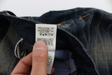 Jeans pour hommes à taille basse élégante en ajustement droit à la taille