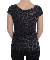 Top modal de leopardo elegante de Cavalli