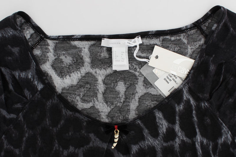 Chic Leopard Modal Top von Cavalli