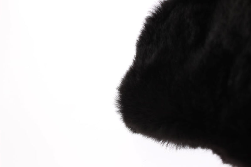 Chic Black Weasel Fur Cabinage enveloppe