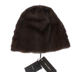 Luxueux bonnet de fourrure brun