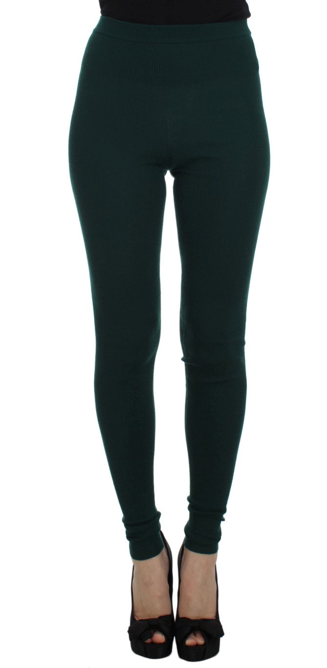 Emerald Treasure High Taille Cashmere Hosen