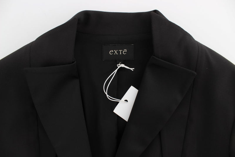 Elegante chaqueta de blazer estirado negro