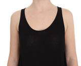 Sleek Black Cami Blouse Tank Toqule