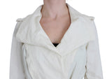 Κομψό White Wrap Trench