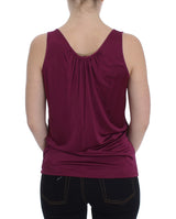 Elegante lila Rayon Cami Bluse