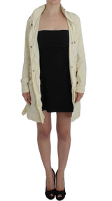 Chic Beige Graben Jacke Mantel