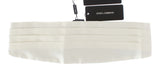 Cummerbund en soie blanche exclusive