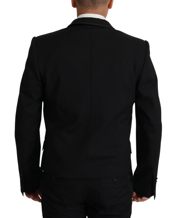 Elegante blazer di lana a doppio petto