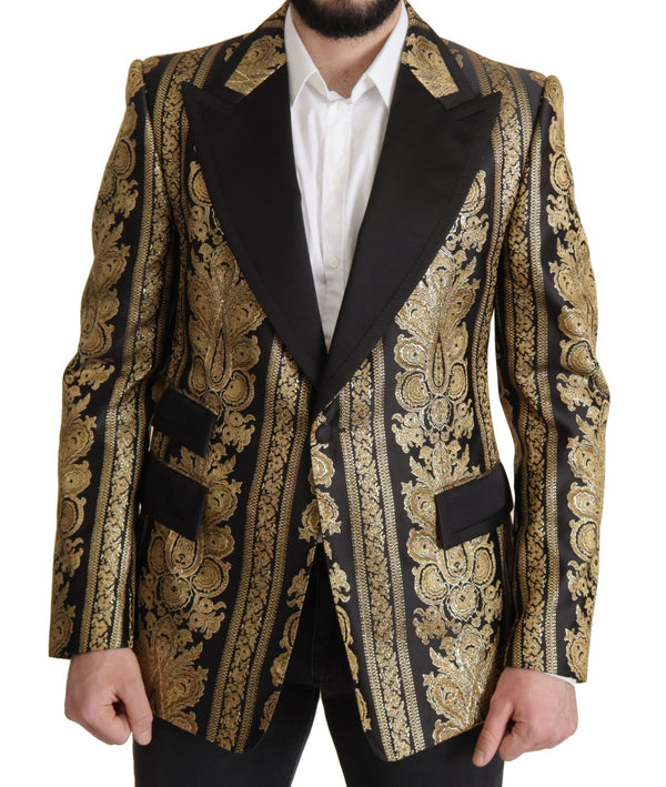 Eleganter Single Breasted Jacquard Blazer