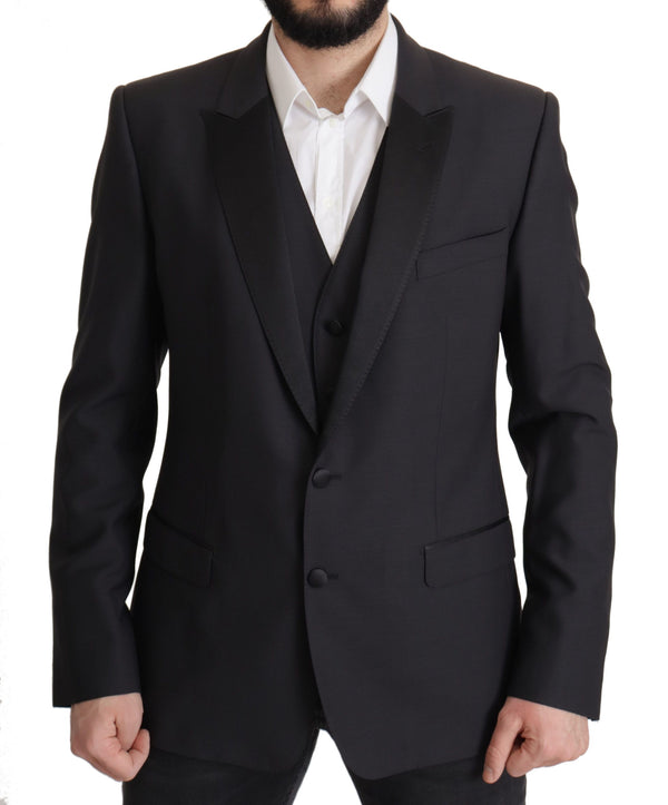 Elegante blazer a due pezzi martini blu scuro