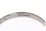 Κομψό Nialaya Silver CZ Bangle για αυτήν