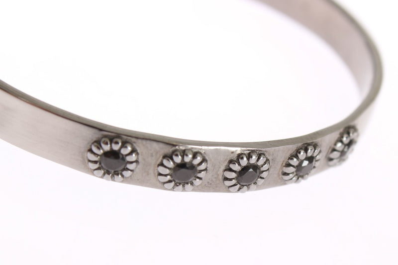 Chic Nialaya Silver CZ Bangle pour elle