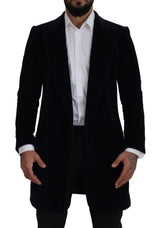 Elegante giacca cardigan lunga in cotone nero