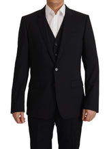 Elegante Blazer de Martini Negro y Jazer de chaleco