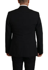 Elegante Blazer de Martini Negro y Jazer de chaleco