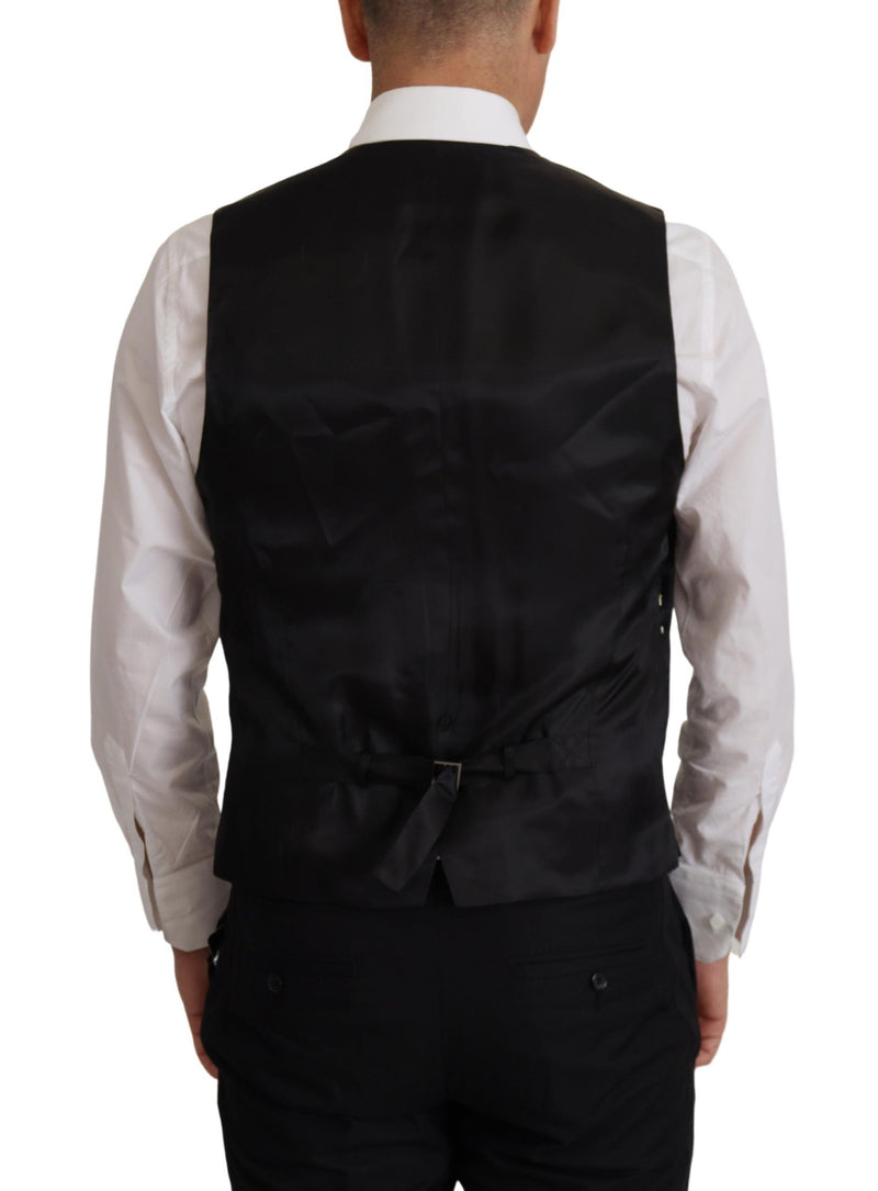 Elegante Blazer de Martini Negro y Jazer de chaleco