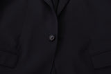 Elegante Blazer Slim Blazer Slim Navy Wool