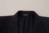 Elegante Blazer Slim Blazer Slim Navy Wool