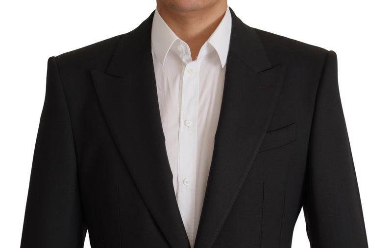 Κομψό λεπτό σακάκι Black Wool Blazer