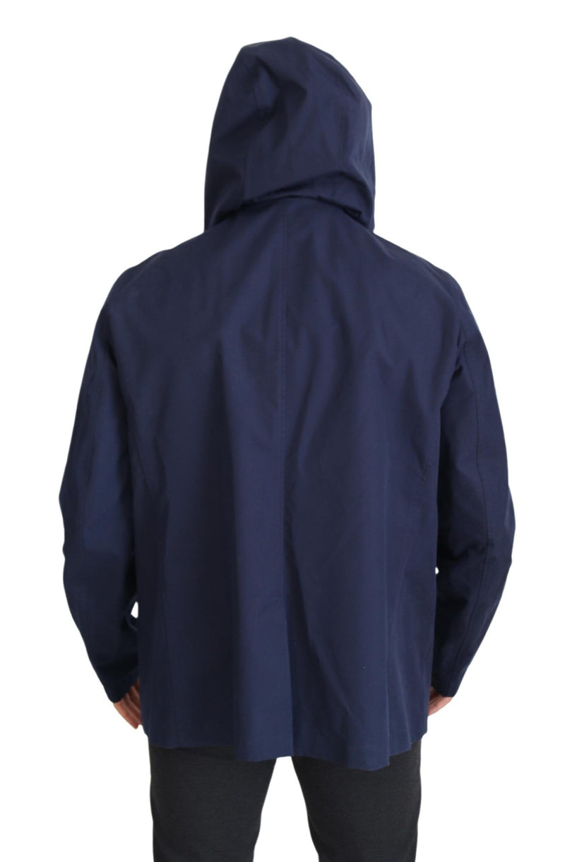 Elegante doppelte Blue Parka-Jacke