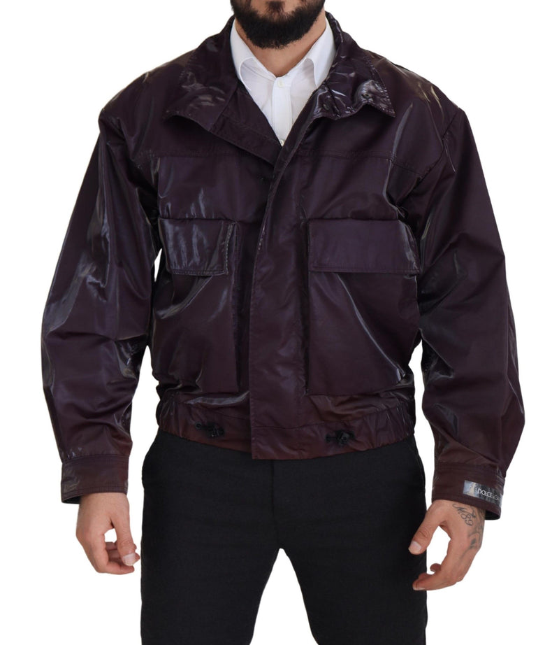 Veste de motard violet élégant