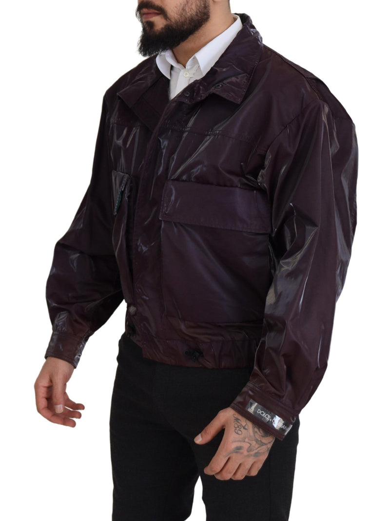 Veste de motard violet élégant