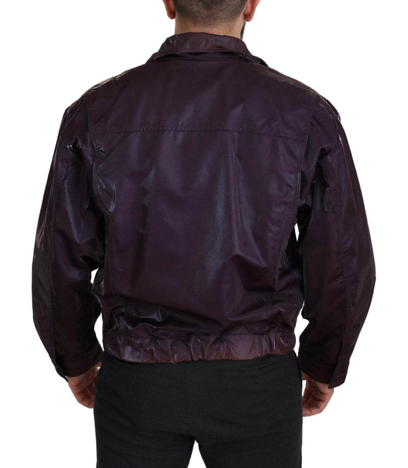 Veste de motard violet élégant