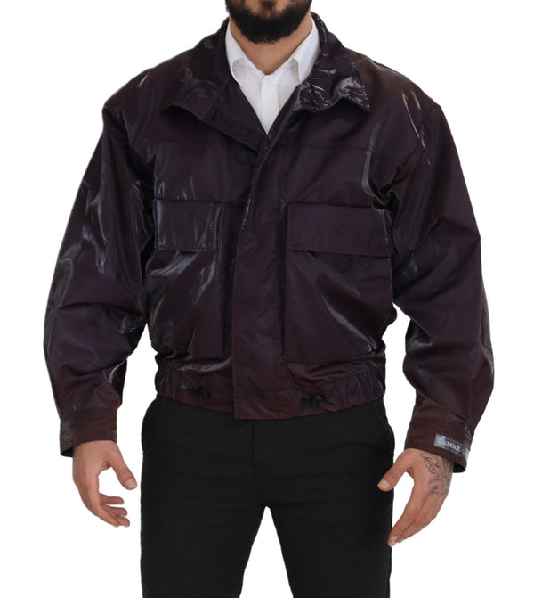 Veste de motard violet élégant