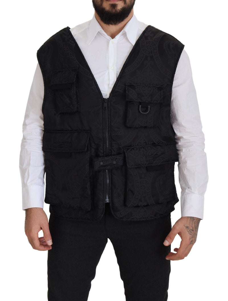 Veste de gilet sans manches élégante en noir