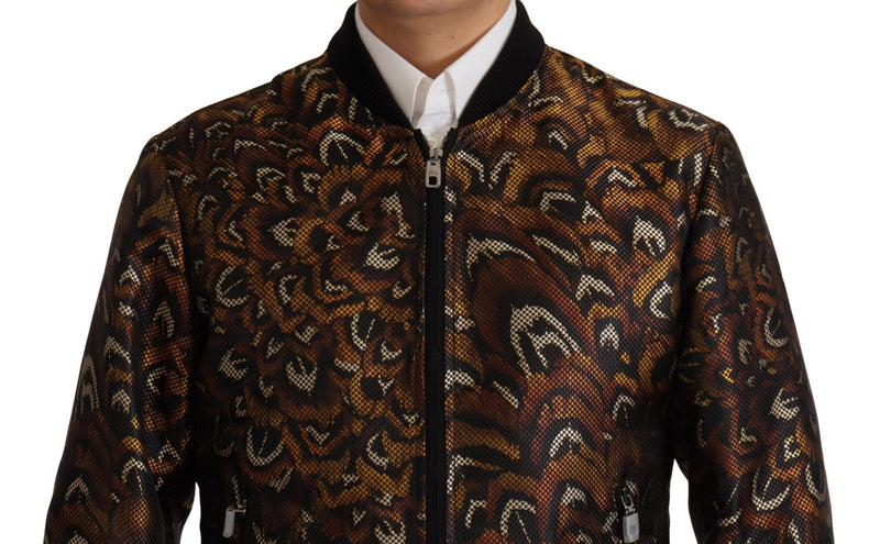 Elegante braune Blouson -Jacke