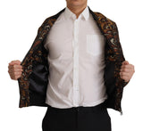 Elegante chaqueta de blusón marrón