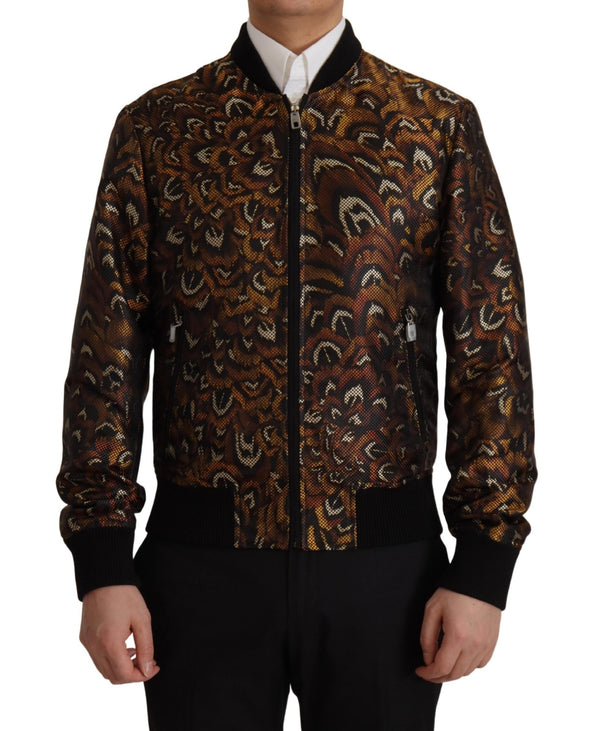 Veste de blouson marron élégant