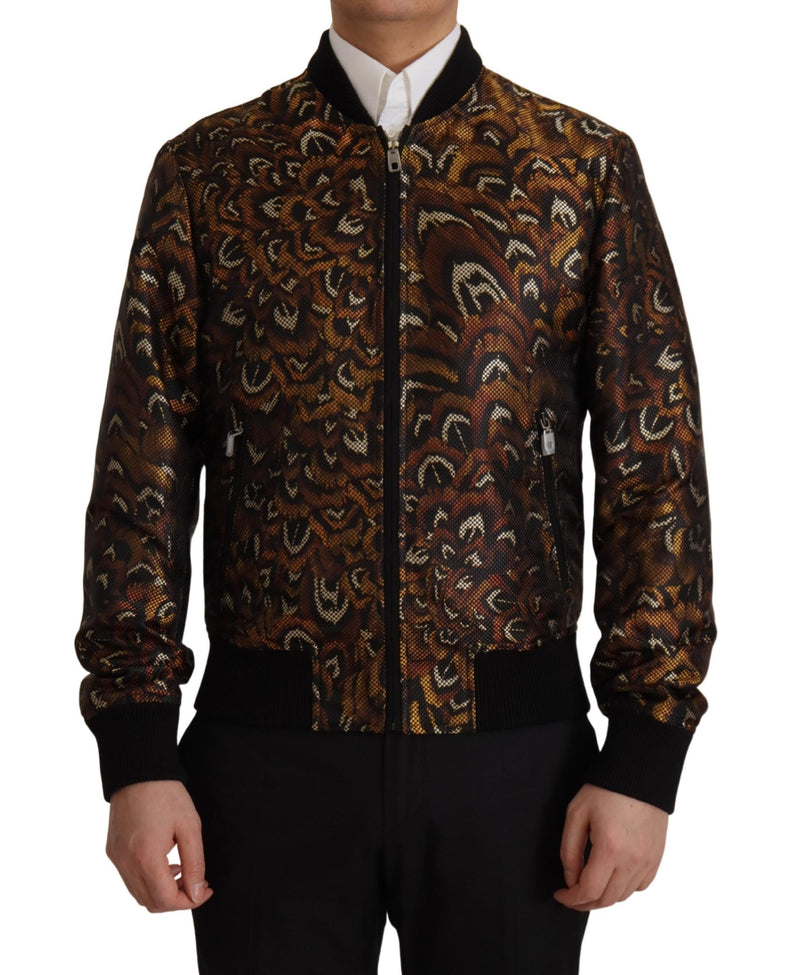 Elegante chaqueta de blusón marrón