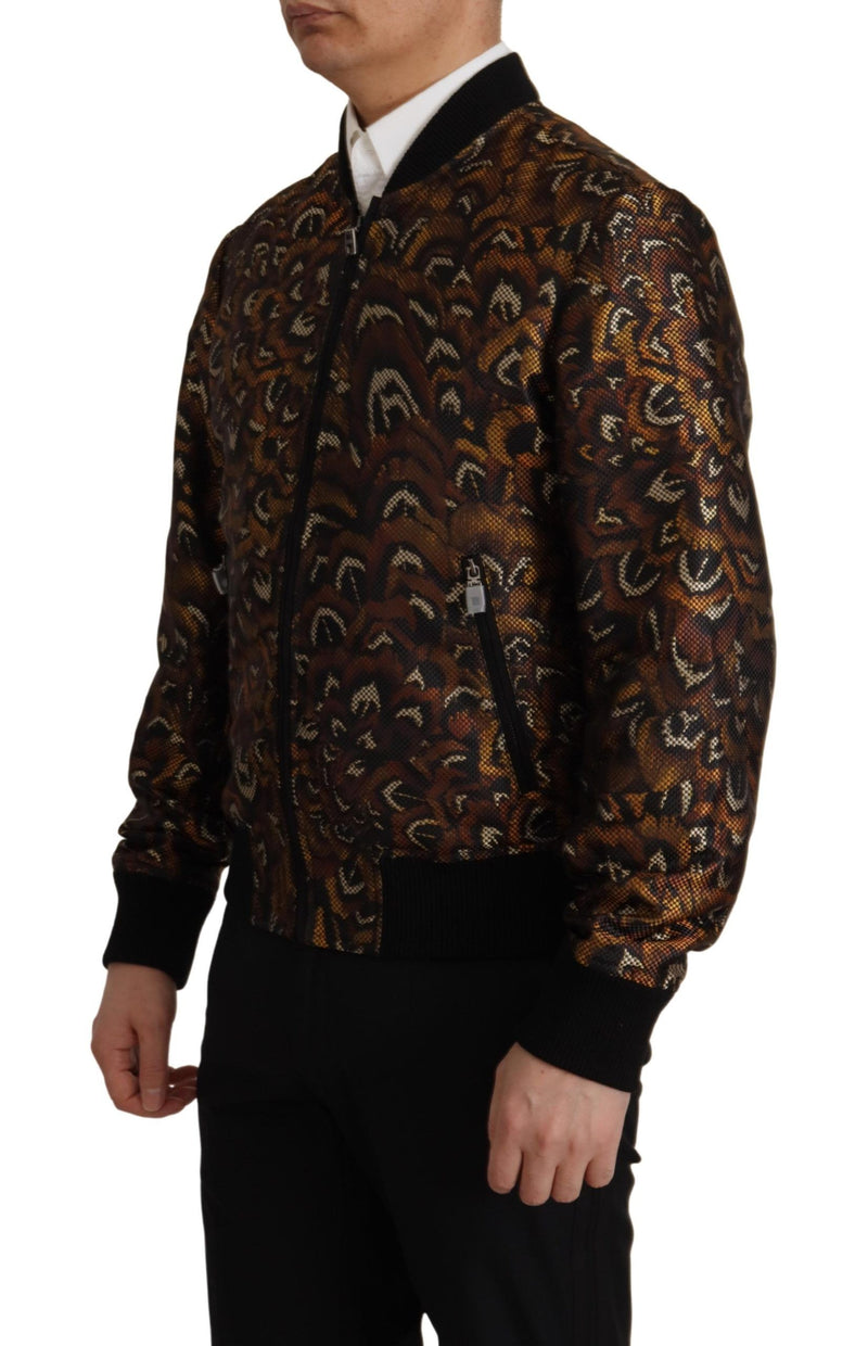 Elegante braune Blouson -Jacke