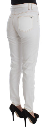 Denim chic bianco slim fit