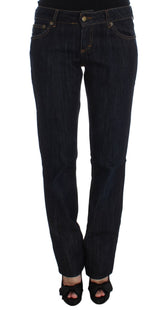 Chic Blue gerade Fit Designer Jeans